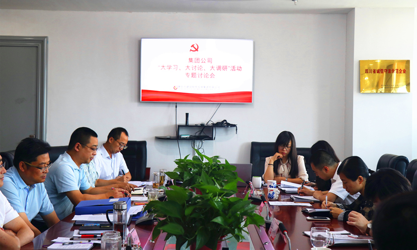 集團(tuán)公司黨委組織召開“大學(xué)習(xí)、大討論、大調(diào)研”專題討論會(huì)
