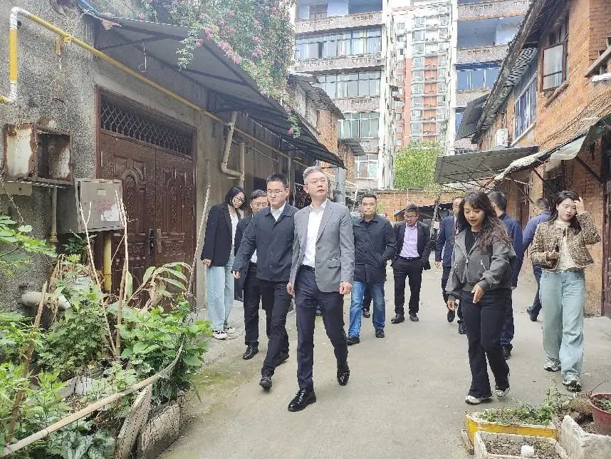 德陽市委常委、組織部部長周鴻調(diào)研督導紅雨村七組城市更新項目推進工作